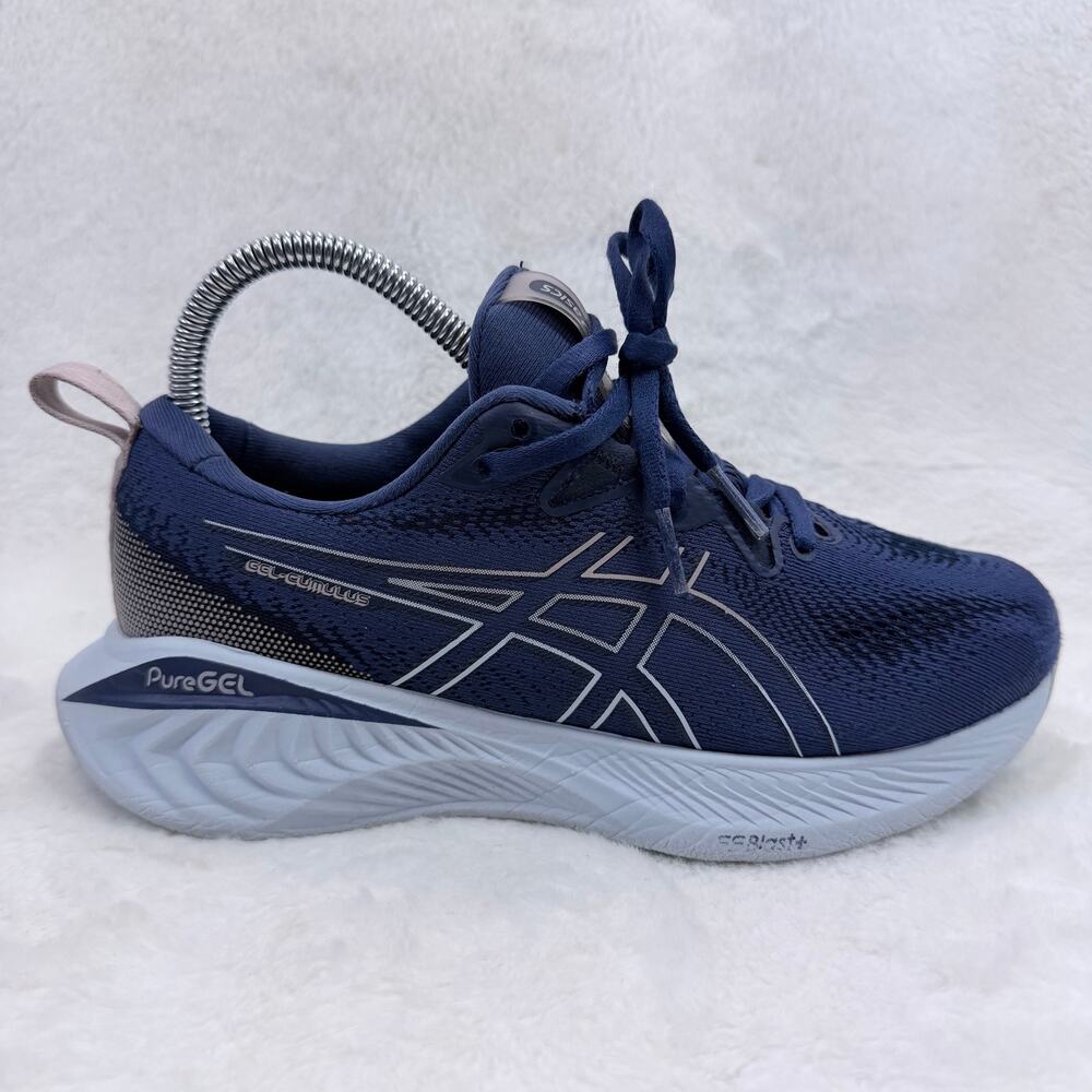 ASICS GEL-Cumulus 25 Womens Running Shoes Indigo Blue Size 6 FF Blast+ PureGEL